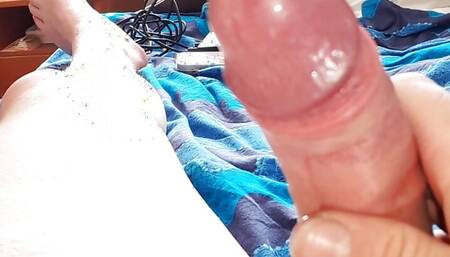 Precum with ruined cumshot