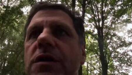 Slim Red haired teenage bimbos banged with an mature man into the Woods