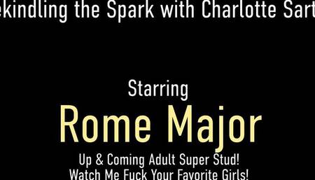 Tattoo video with charming Rome Major and Charlotte Sartre from Rome Major