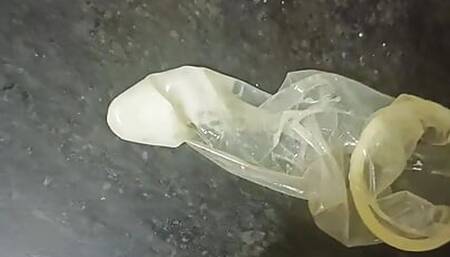 CUM in CONDOM