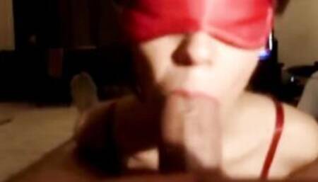 submissive teen Camille worships my cock