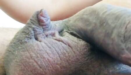 close up POV ballbusting fun