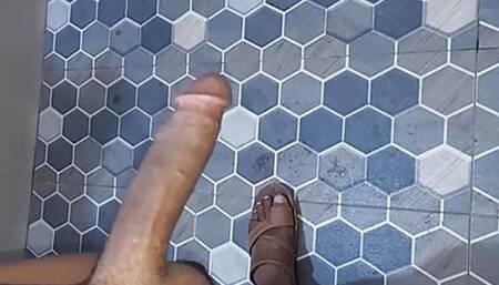 Twink Jerking and cumming out in Toilet