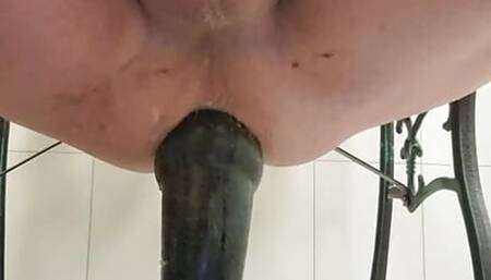 Anal dildo ride