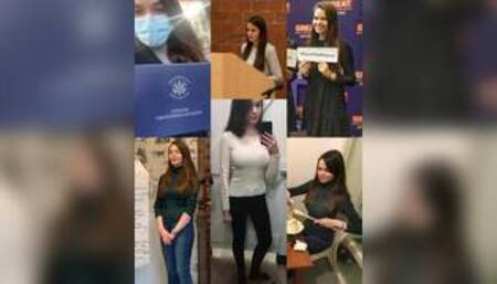 Sexy Busty Brunette from Poland Shows Off