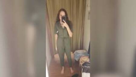 Teen lick her own feet and masturbating