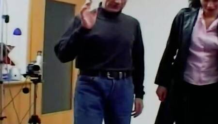 Magnificent German babes pleasing hard peckers in the living room