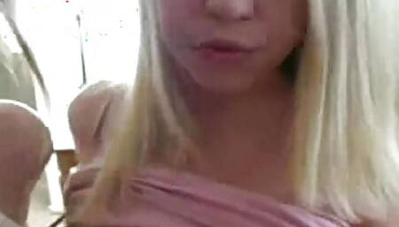 POV teen double blowjob gets wet and messy