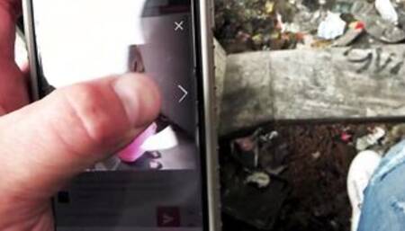 Tattooed German Mom with huge silicone melons got all her holes plowed outdoors pov