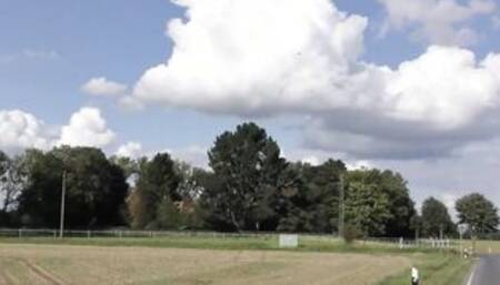 Sexsual German Teenie with tiny melons nailed inside a barn