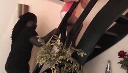 Blonde Old inside african tights love interracial Sex