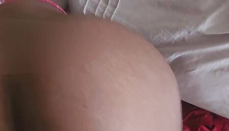 Early morning doggy style at 6:23am big nut on my ass