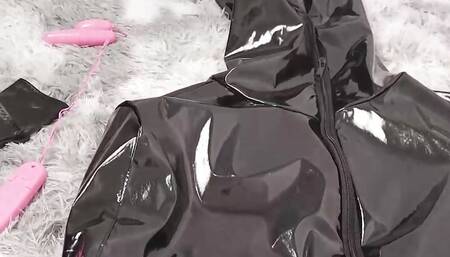 NANA Bodysuit and pvc sleepingsack bondage