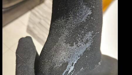 Footjob ends in funcking whit my panties on. Part 2