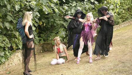 Group sex with Angel Long and Cindy Behr two MILFS with shaved pussies enjoy screaming in pleasure as they fuck multiple cocks