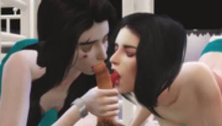 Korean Foursome Orgy - Squid Game Themed Sex Scene - 3d Hentai Part 1