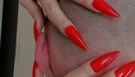 Asmr ear cleaning fetish mature cougar long nails