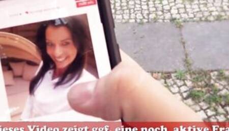 Sexual German Cougar banged! outside on the sex date