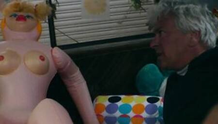 German Old nailed with a kinky guy inside his Camper