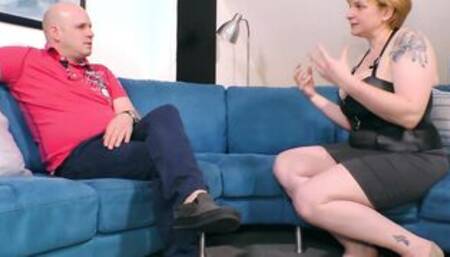 Chubby German hosewife with long natural Breasts seduce the Bro