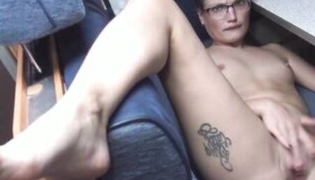 Slender young women with glasses and tiny titties inside a point of view Amateur Porn