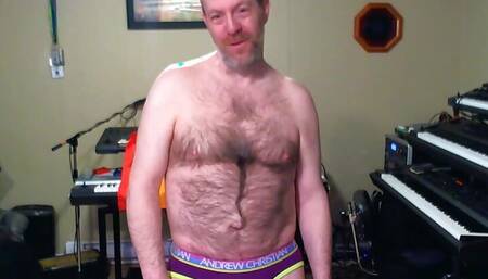 faggot Blair EXPOSED in Purple undies