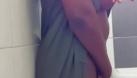 Quick Masturbation In A Public Toilet