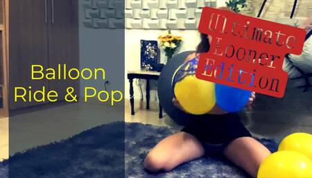 Looner Yellow & Blue Balloons Blow and Pop - 191