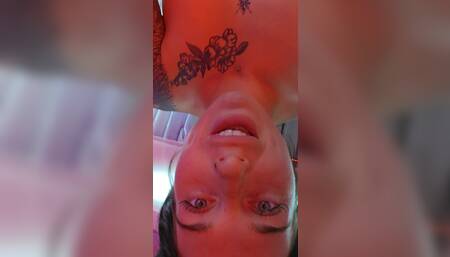 Pussy play in a public tanning bed ????