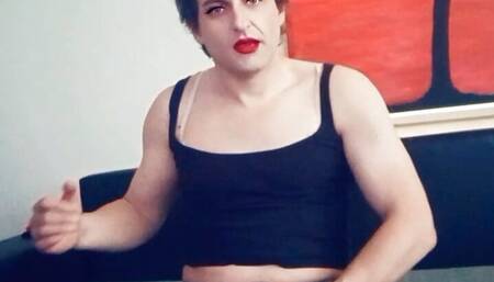 Barbara White - Czech crossdresser masturbating on cam