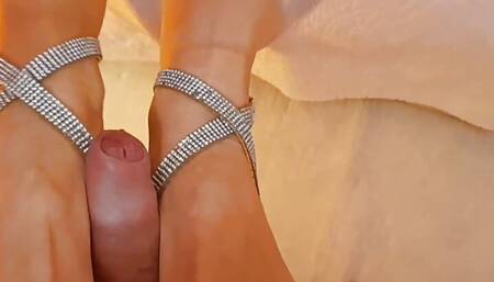 Beautiful blonde beautiful sex in heels