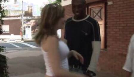 Spanish 18 Year Old with tiny boobies and brown Hair got 3 dicks