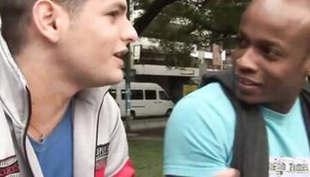 Big Tit slim spanish Hispanic women screwed into a interracial Gang Bang with big black cock's