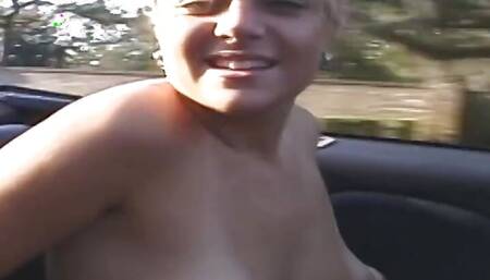 Tish Rides Around Tits Out In My Convertible