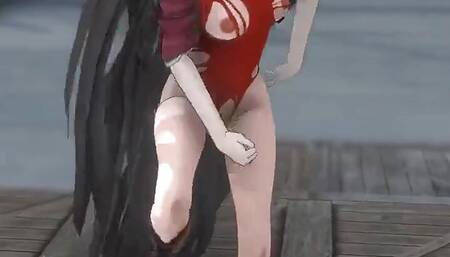 Kamikaze Hentai Dance Kantai Collection Torn Clothes 3D - Black Hair Color Edit Smixix