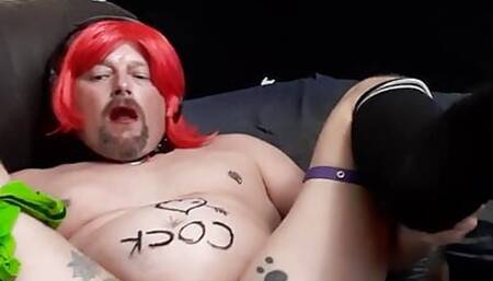 Gay tattoo sissy anal stretching