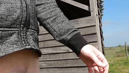 Taking my clothes off outdoor in nature