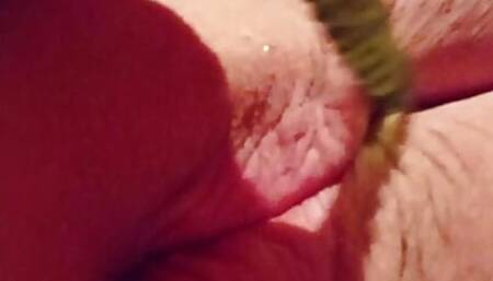 Sucking and pussy self fucking with small glass dildo