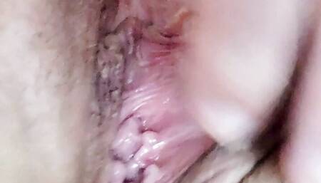 Rubbing my throbbing and wet pussy