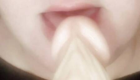 Horny milf blowjob dildo
