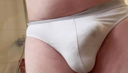 Slutty whore wanking