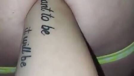 Wifey fisting hubby training