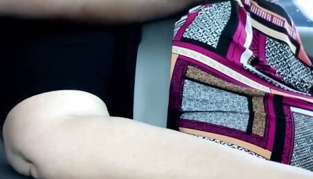 Horny BBW blonde caught publicly in car with black guy touching boobs, touch my wife