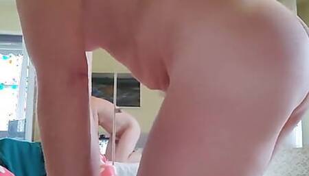 Playing at open window