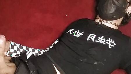 masturbating after 2 weeks but i dressed as a FemBoy.