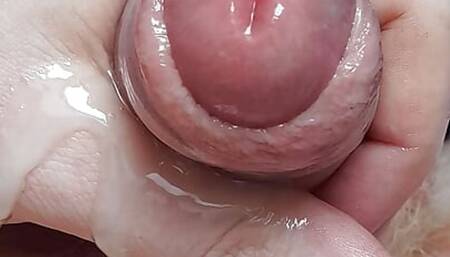 Precum foreskin and a sticky load