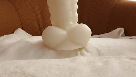 xTreme Bad Dragon Flint L ballsdeep Chair riding with gape and fisting, glowing in the dark 1 of 2