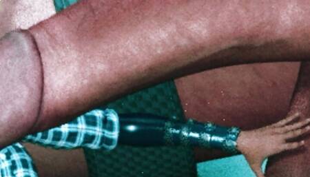 Tinks erotic magic ball stroking handjob 4 with giant man