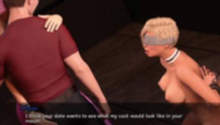 Fetish Locator Week 2 Part 5 (READ ALOUD w in game voices & sound) Double teaming Blindfolded Nora