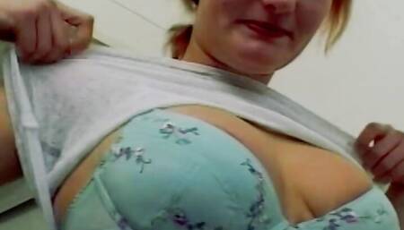 Short haired German slut loves sucking and riding a loaded cock